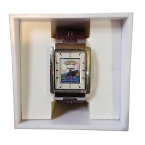 Vtg Disney Cruise Lines 2005 Skagen LE watch Silver w/ Brown Leather NIB Gift